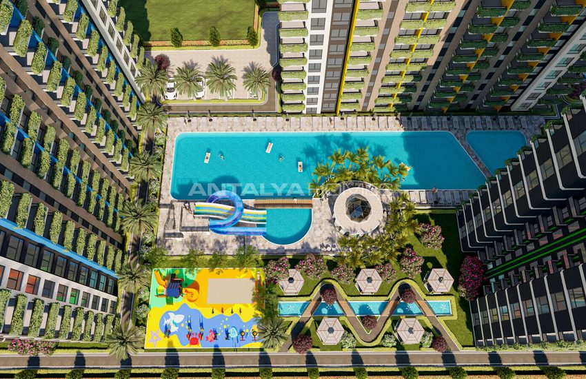 Appartementen In Een Complex Met Waterpark In Mersin Çeşmeli 11
