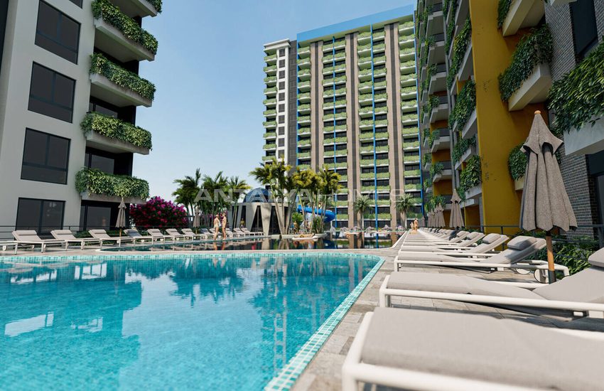 Appartementen In Een Complex Met Waterpark In Mersin Çeşmeli 10