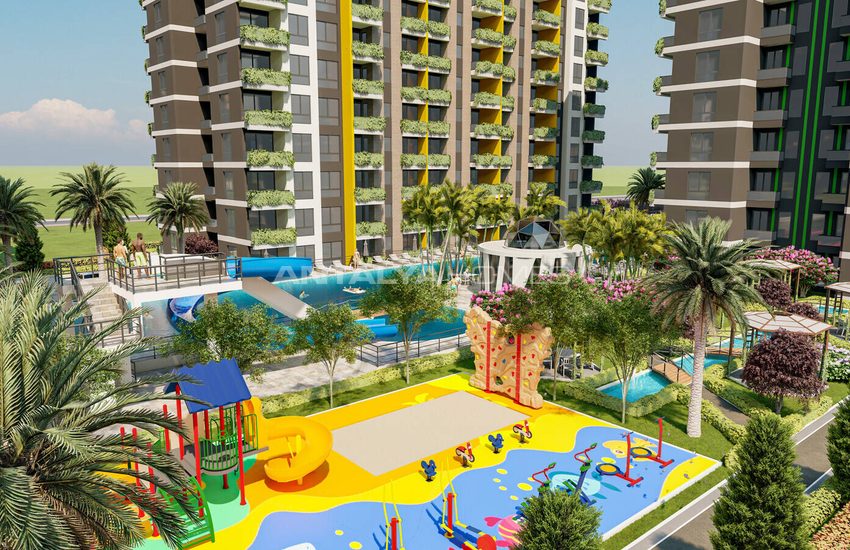 Appartementen In Een Complex Met Waterpark In Mersin Çeşmeli 1