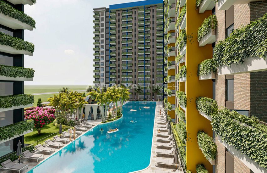 Appartementen In Een Complex Met Waterpark In Mersin Çeşmeli 7