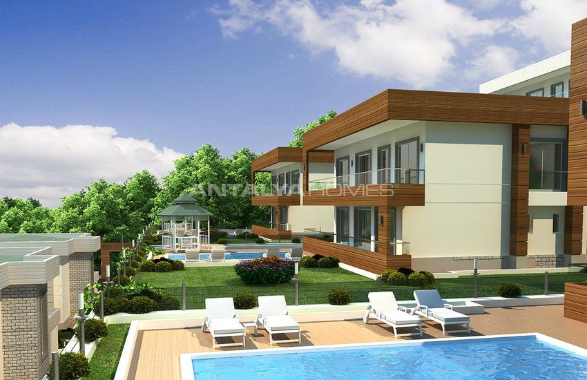 Panoramic Sea and Castle View Villas in Alanya Kargicak 6