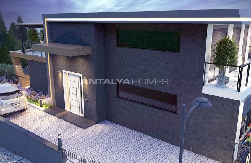Zentrale Luxus Villen Mit Meer Und Schlossblick In Alanya 9