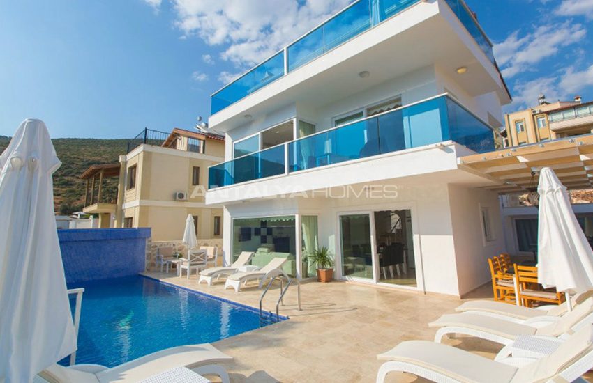 Fantastic Sea View House with a Private Pool in Kalkan 13