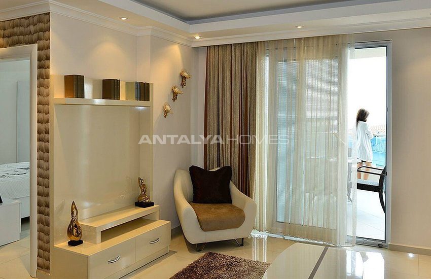 Turnkey Properties with Castle and Sea View in Alanya 25