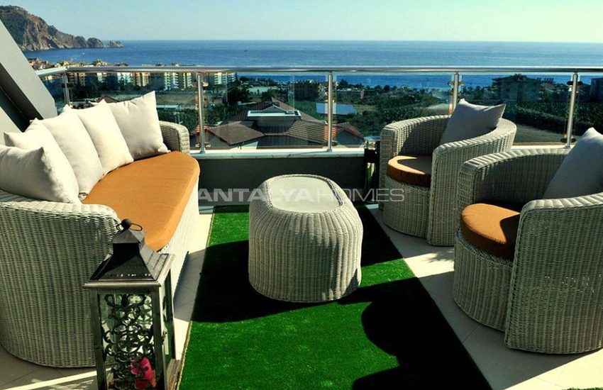 Turnkey Properties with Castle and Sea View in Alanya 29