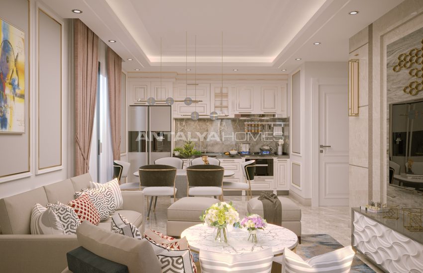 Centrally Located New Alanya Flats 600 Meter to the Beach 14