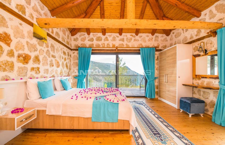 Mountain House with a Swimming Pool in Kas, Islamlar Village 12