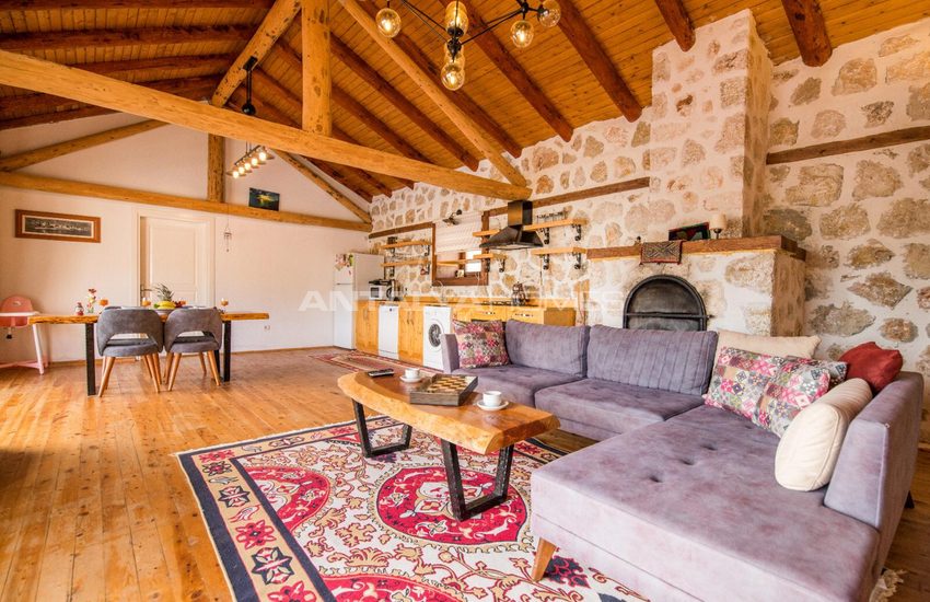 Mountain House with a Swimming Pool in Kas, Islamlar Village 8