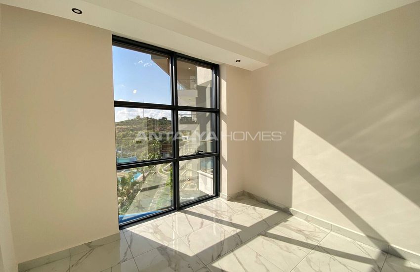 Appartementen In Een Beveiligd Complex Met Zwembaden In Kestel Alanya 20
