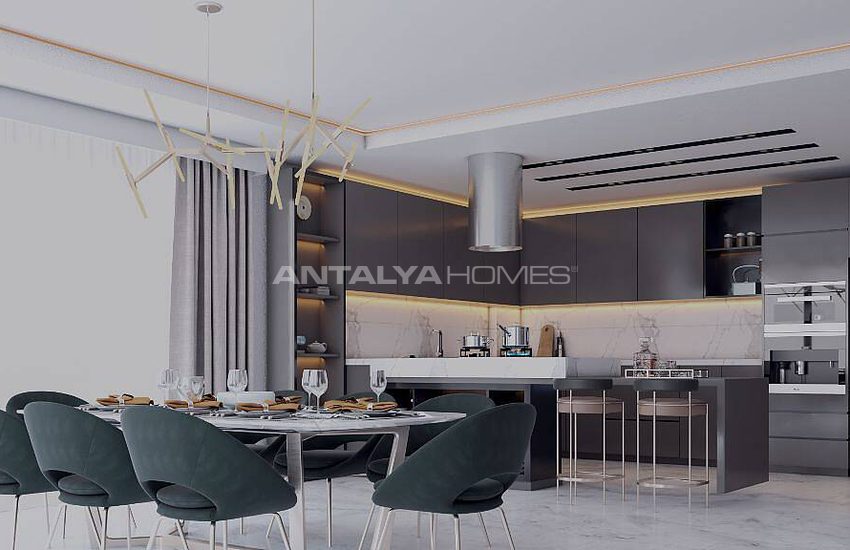 Alanya Merkezde Harika Deniz Manzaralı Villalar 26