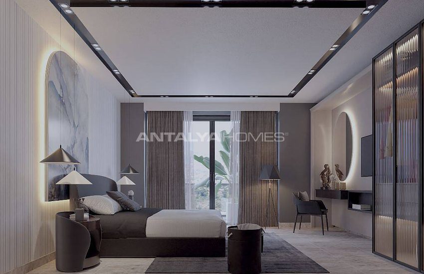 Alanya Merkezde Harika Deniz Manzaralı Villalar 18