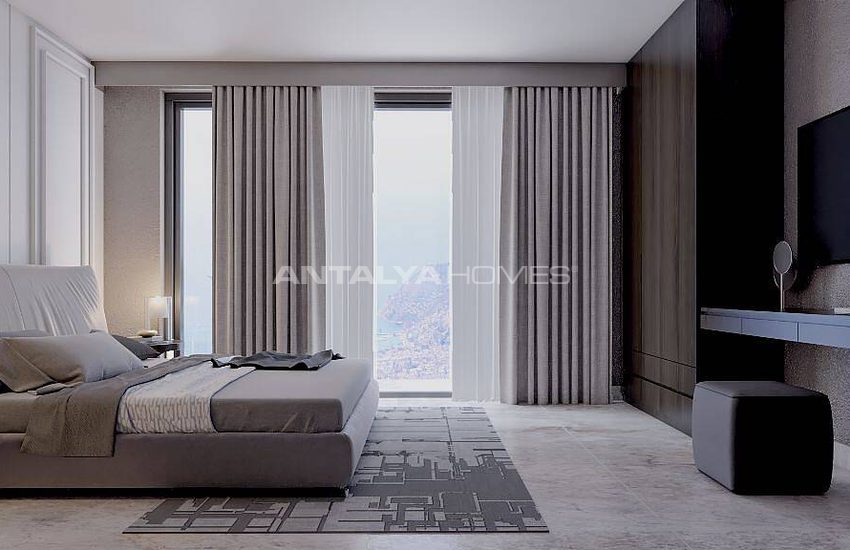 Alanya Merkezde Harika Deniz Manzaralı Villalar 24
