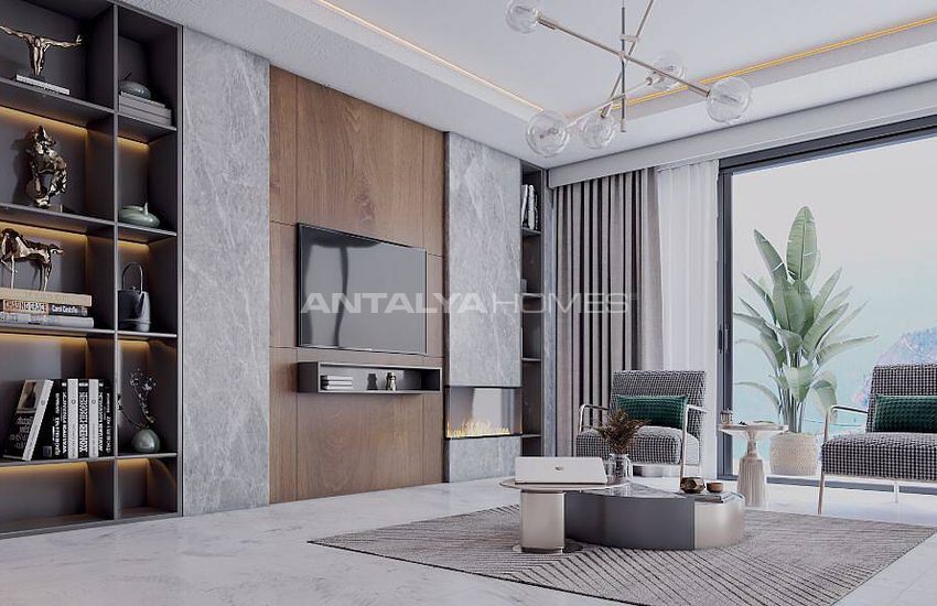 Alanya Merkezde Harika Deniz Manzaralı Villalar 25