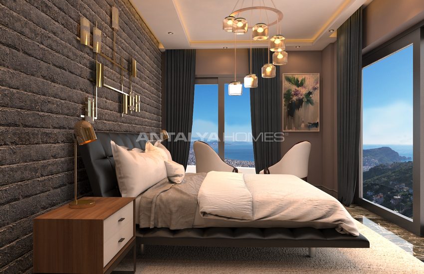 Detached Villa with Sea View and Private Garden in Alanya 12