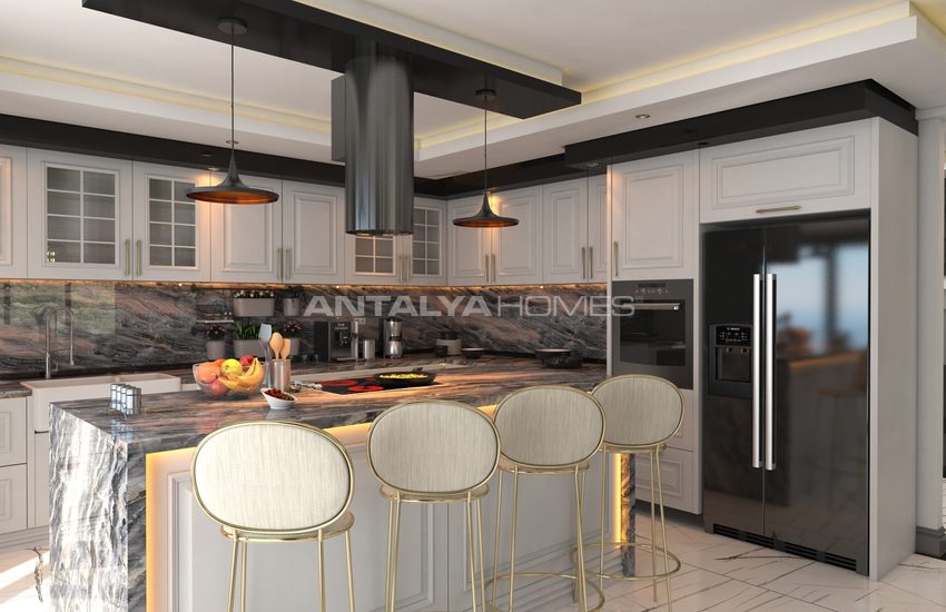 Detached Villa with Sea View and Private Garden in Alanya 13