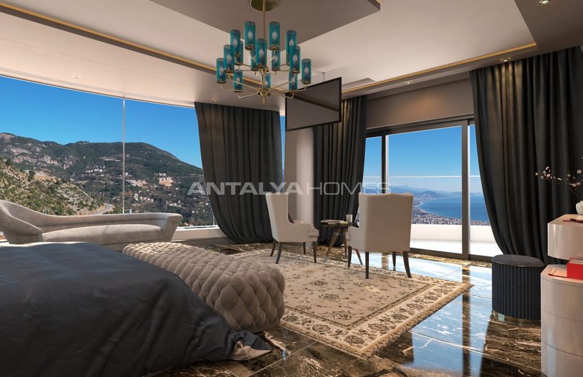 Detached Villa with Sea View and Private Garden in Alanya 5