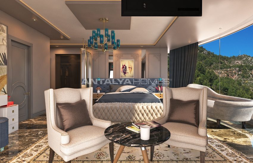 Detached Villa with Sea View and Private Garden in Alanya 6