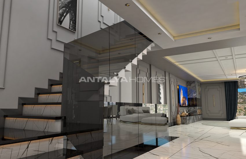 Detached Villa with Sea View and Private Garden in Alanya 11