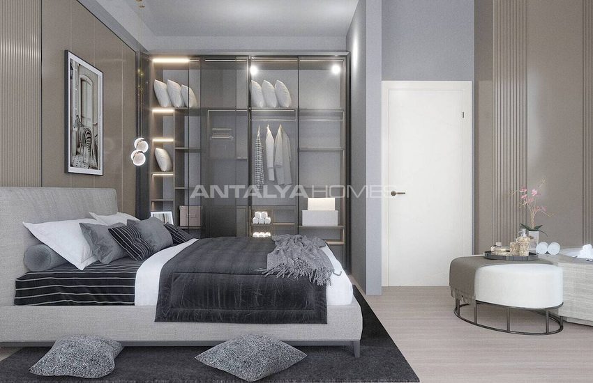 Detached Houses with Sea Views and Pools in Alanya Tepe 18