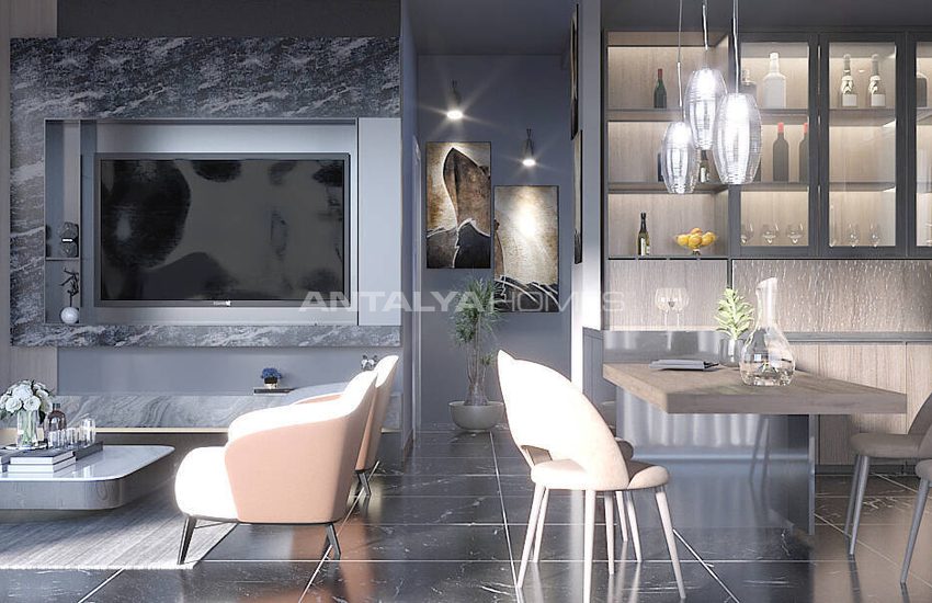 Detached Houses with Sea Views and Pools in Alanya Tepe 22