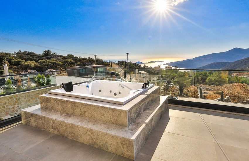 Villen Mit Hallenbad Und Mietgarantie In Antalya Kalkan 46