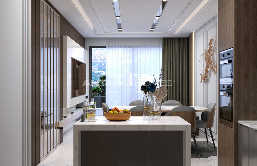 Lägenheter I Ett Prestigefyllt Och Elegant Komplex I Kestel 9