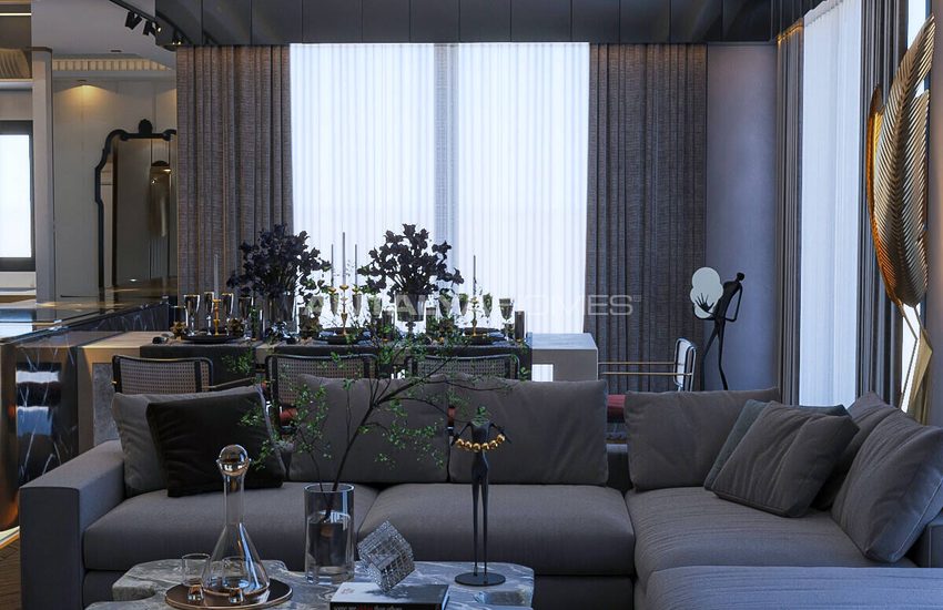 Lägenheter I Ett Prestigefyllt Och Elegant Komplex I Kestel 10