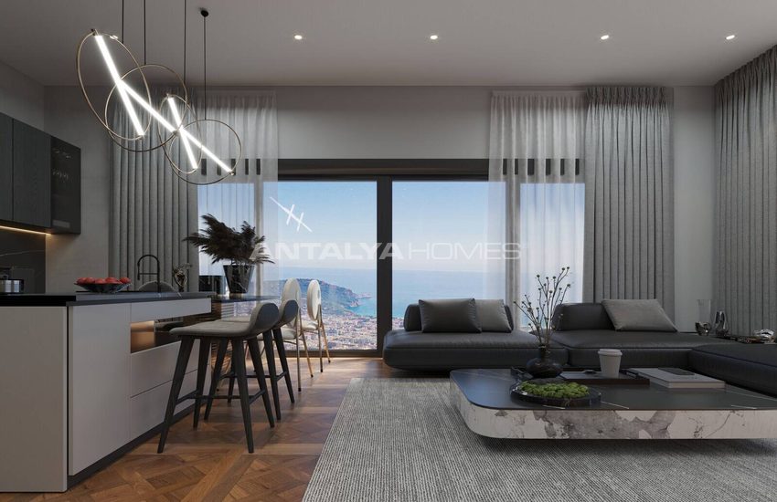 Villas Vue Mer À Vendre Avec Piscine Privée À Alanya Tepe 25
