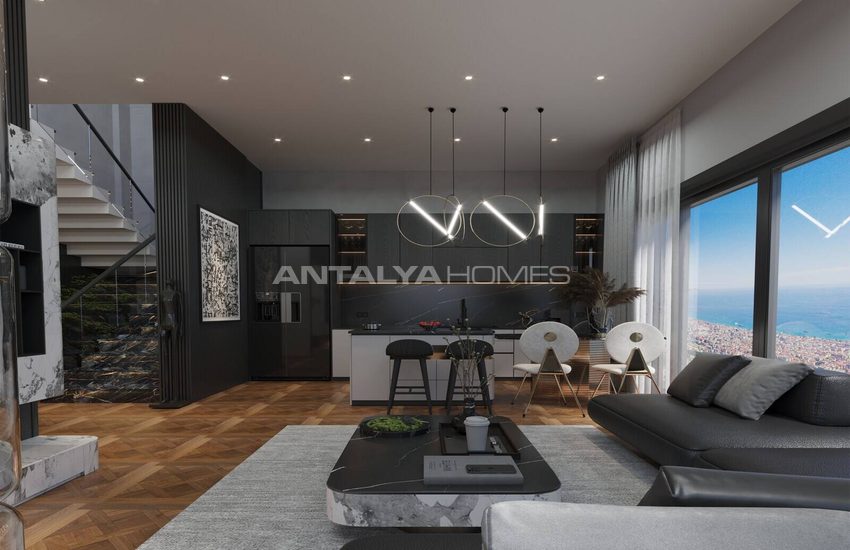 Villas Vue Mer À Vendre Avec Piscine Privée À Alanya Tepe 36