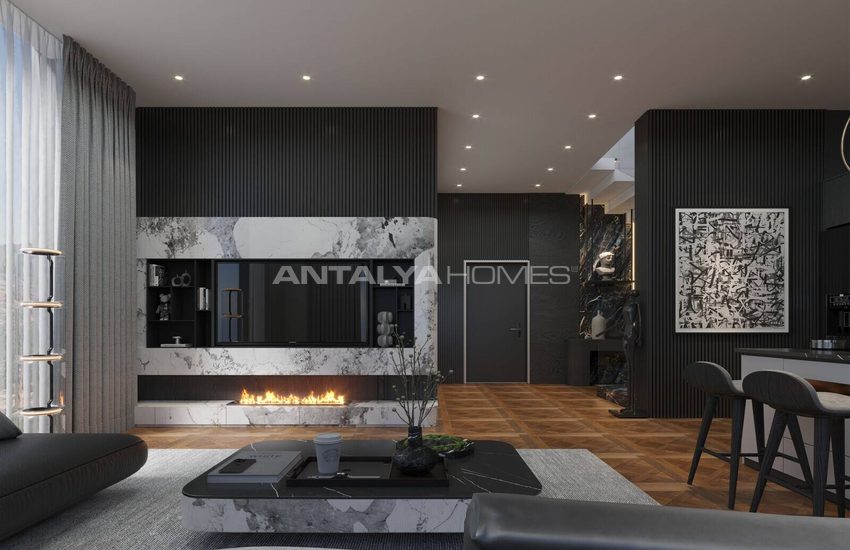 Villas Vue Mer À Vendre Avec Piscine Privée À Alanya Tepe 35