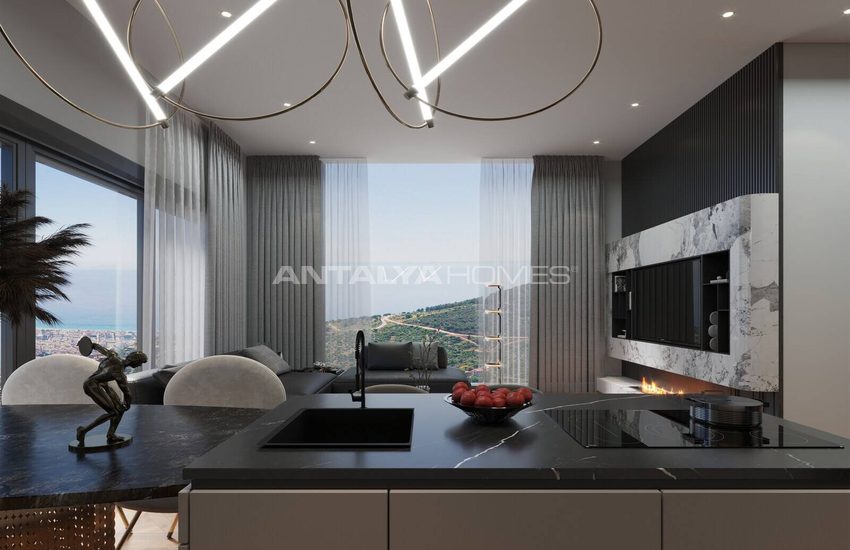 Villas Vue Mer À Vendre Avec Piscine Privée À Alanya Tepe 34