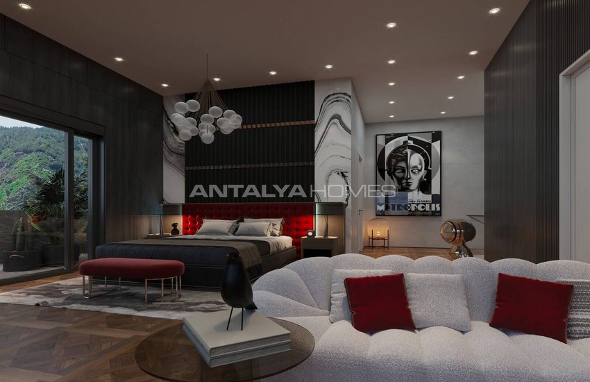 Villas Vue Mer À Vendre Avec Piscine Privée À Alanya Tepe 28