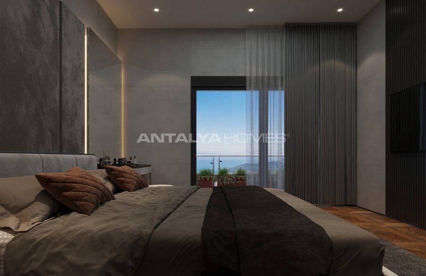 Villas Vue Mer À Vendre Avec Piscine Privée À Alanya Tepe 17
