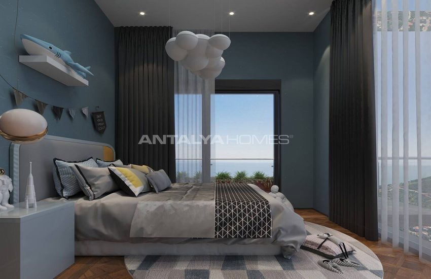 Villas Vue Mer À Vendre Avec Piscine Privée À Alanya Tepe 14