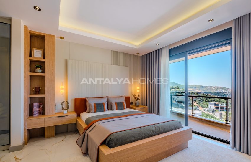 Alanya Kargıcak'ta Akıllı Ev Sistemli ve Deniz Manzaralı Evler 43