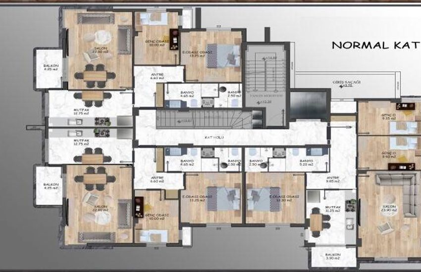 Appartements Dans Un Complexe Avec Piscine À Antalya Kepez 38