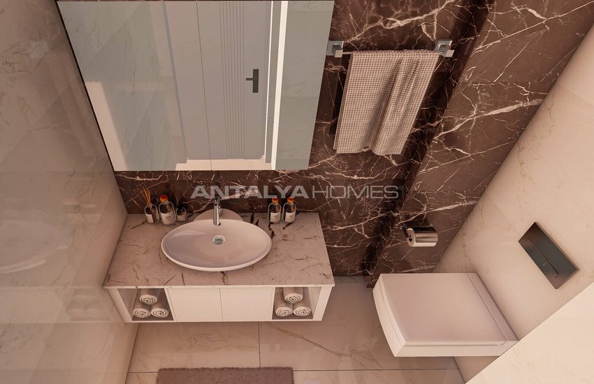 Alanya Payallar'da Denize 350 M Mesafede Şık Müstakil Villalar 17