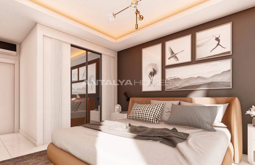 Alanya Payallar'da Denize 350 M Mesafede Şık Müstakil Villalar 13