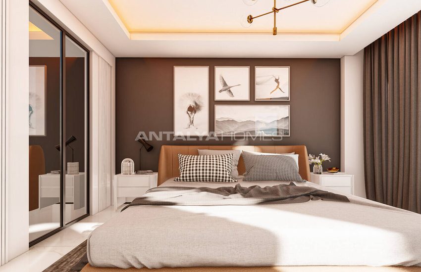Alanya Payallar'da Denize 350 M Mesafede Şık Müstakil Villalar 14
