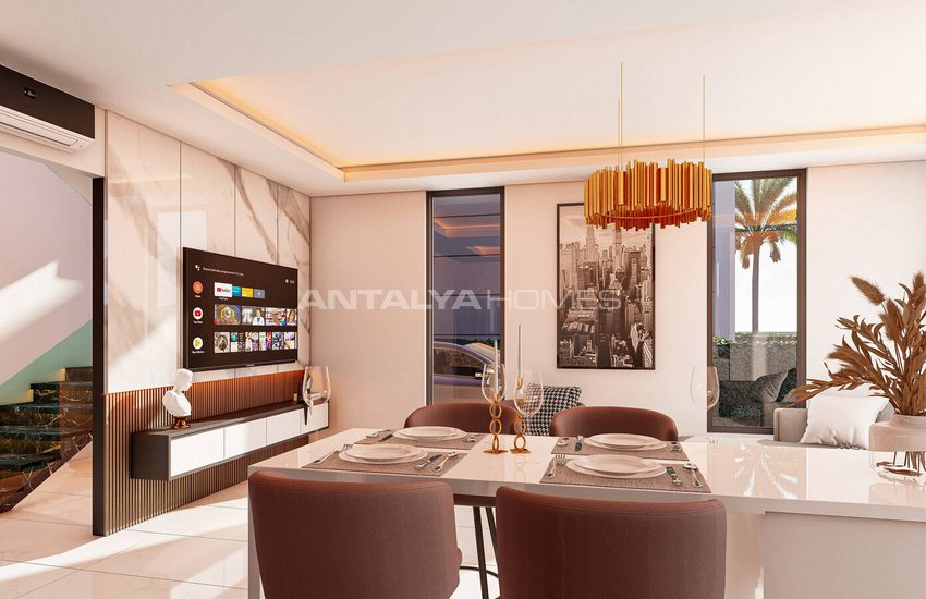 Alanya Payallar'da Denize 350 M Mesafede Şık Müstakil Villalar 10