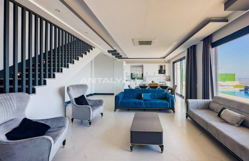 Huizen Met Uitzicht Op Zee En 4 Slaapkamers In Antalya Kalkan 12