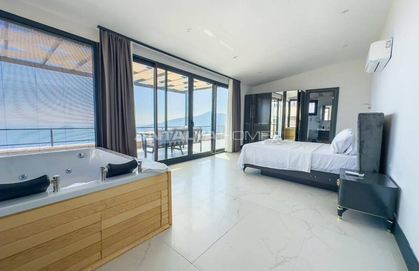 Huizen Met Uitzicht Op Zee En 4 Slaapkamers In Antalya Kalkan 14