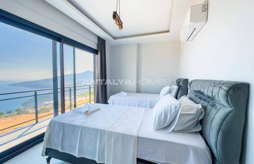 Huizen Met Uitzicht Op Zee En 4 Slaapkamers In Antalya Kalkan 23