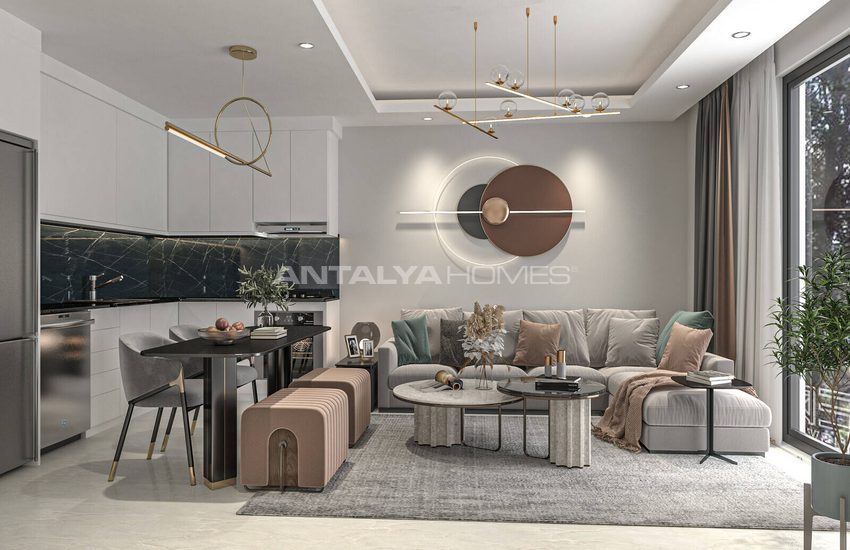 Alanya Mahmutlar'da Zengin Olanaklar Sunan Sitede Daireler 19