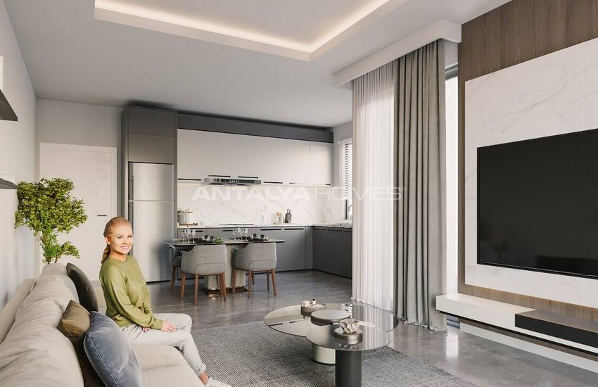 Properties in a Complex with Pool in Alanya Mahmutlar 14