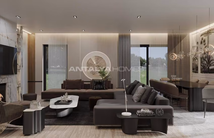 فلل بتصميم أنيق في مجمع في أنطاليا دوشمألتي 12