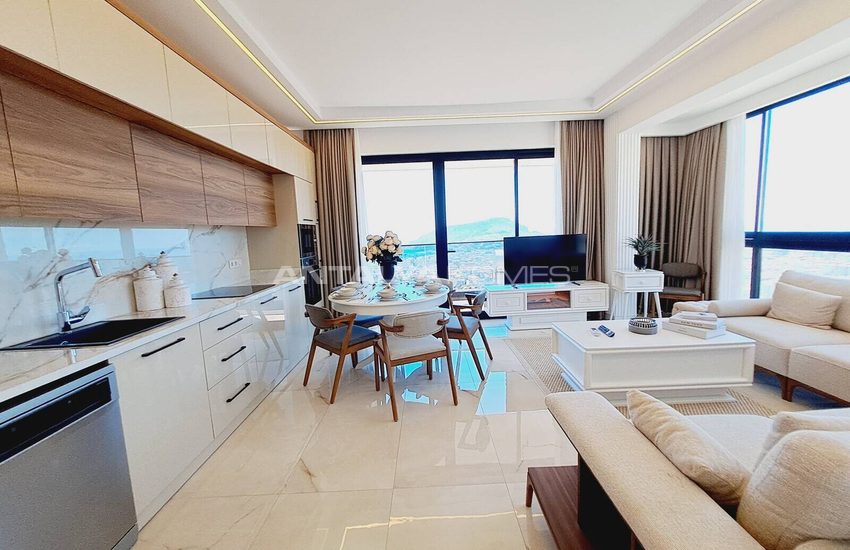Ready-to-move Sea-view Flats in a Complex with Pool in Alanya 17