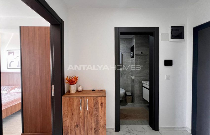 Alanya Avsallar'da Havuzlu Sitede Deniz Manzaralı Eşyalı Daire 32