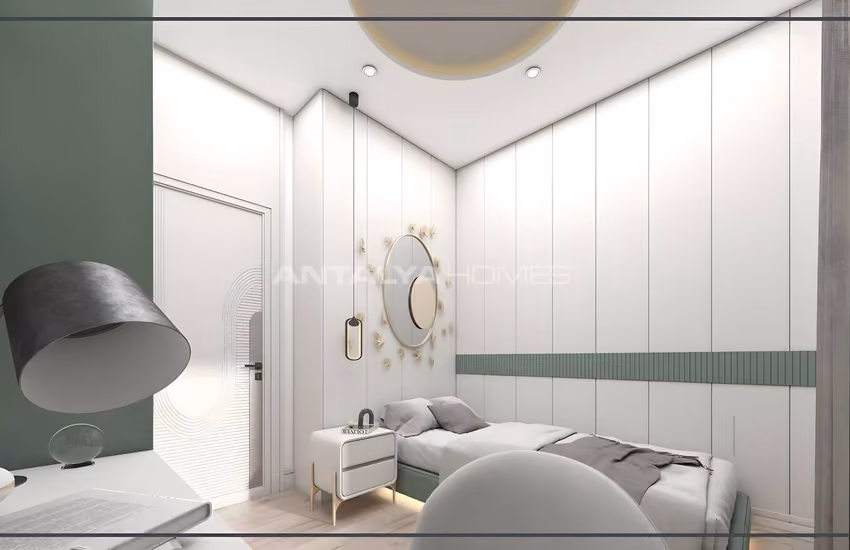 شقق بغرفتي نوم في مجمع به مسبح وموقف سيارات في أنطاليا 32