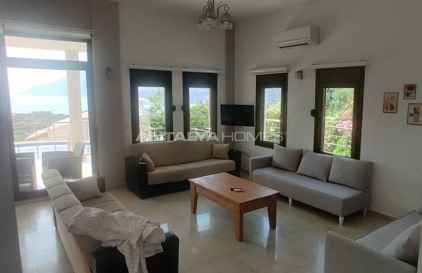 Elegant Villa with Pool and Sea View in Kas Antalya 25